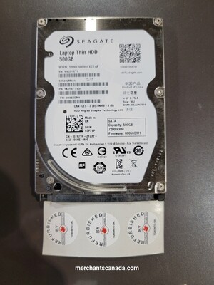 Dell / Seagate 500GB 7200RPM 2.5" SATA Hard Drive – 07P79P / 7P79P / ST500LM021 / 1KJ152-034