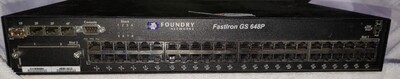 Foundry Networks FastIron GS 648P 48-Port Gigabit PoE Managed Switch – Dual Power Supply