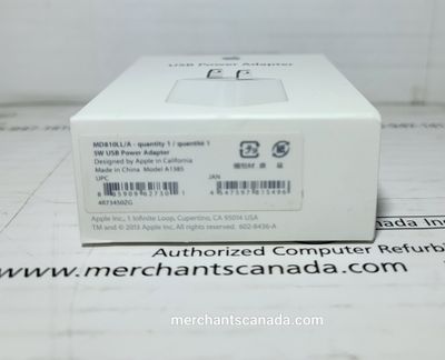 Genuine Apple 5W USB Power Adapter | A1385 | MD810LL/A | New