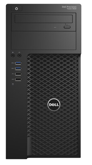 Dell Precision 3620 Mini Tower | Quad Core Intel Xeon E3-1240 v5 3.5 GHz | 16 GB | 128GB SSD+500GB | DVDRW | Windows 10 Pro for Workstations | 210-AFLI
