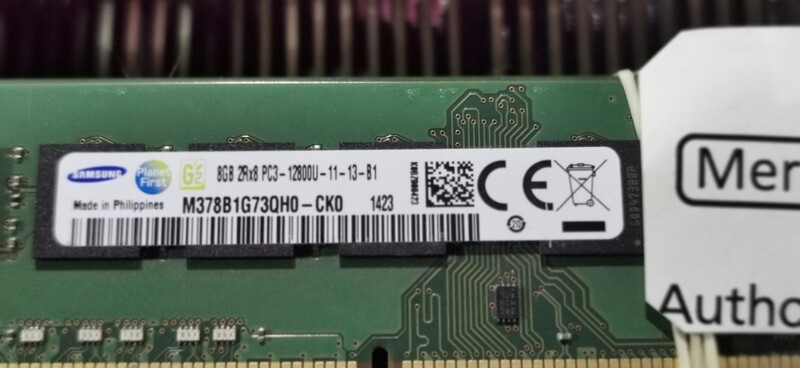 Samsung 8GB DDR3-1600 (PC3-12800U) Desktop Memory – M378B1G73QH0-CK0