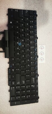 Dell Laptop Keyboard for Latitude E5550, E5570, E5580 &amp; Precision 3510, 7510, 7710 – 0383D7 / 383D7