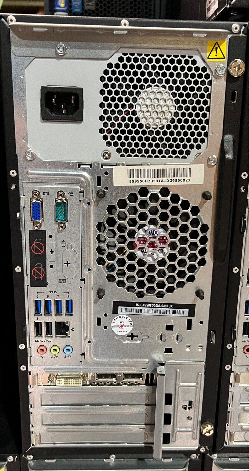 Lenovo P310 Workstation | Intel Xeon Processor E3-1270 v5 Max Turbo 4.0 GHz | 16GB | 500GB | NVIDIA Quadro K2200 4GB-GDDR5 | 8 x USB | DVD+ | SD CARD | Windows 11 Professional | 30AS-S0ED00