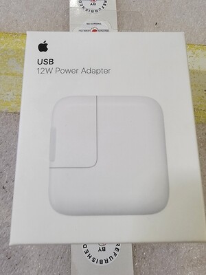 Apple 12W USB Power Adapter – Genuine – A1401 – MD836LL/A – New