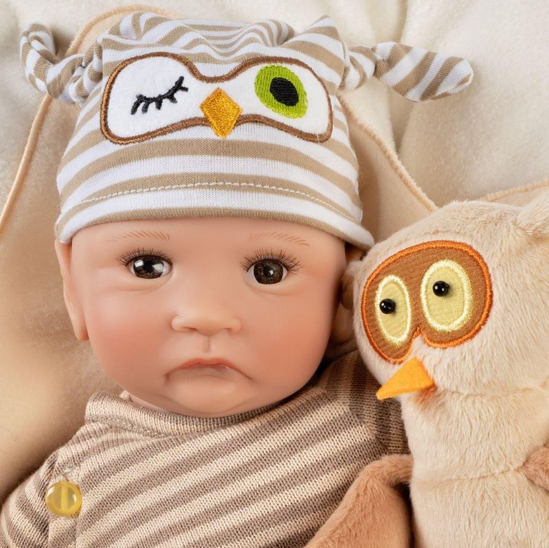 Paradise Galleries Hoot! Hoot! 15" Preemie Doll | New In Box