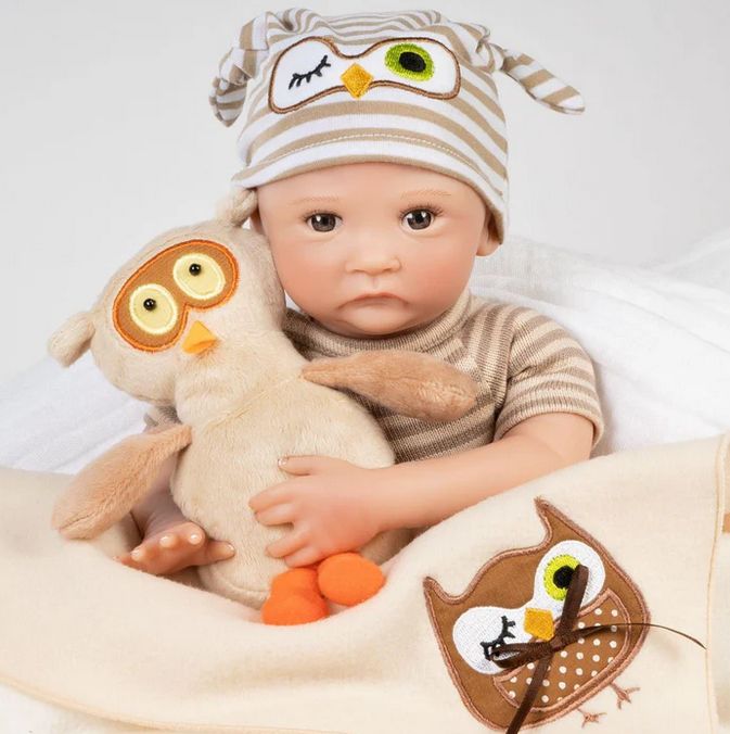 Paradise Galleries Hoot! Hoot! 15" Preemie Doll | New In Box
