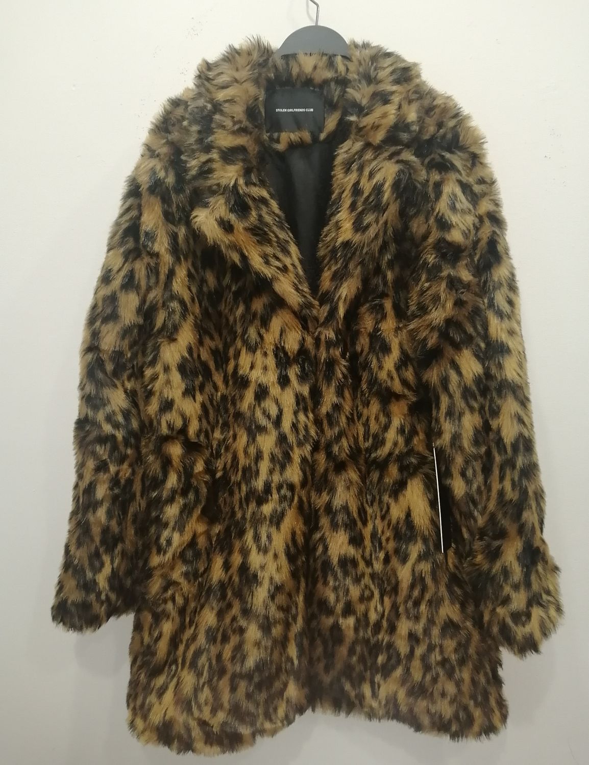 Stolen Girlfriends Club Leopard Viper Room Faux-Fur Coat – NWT