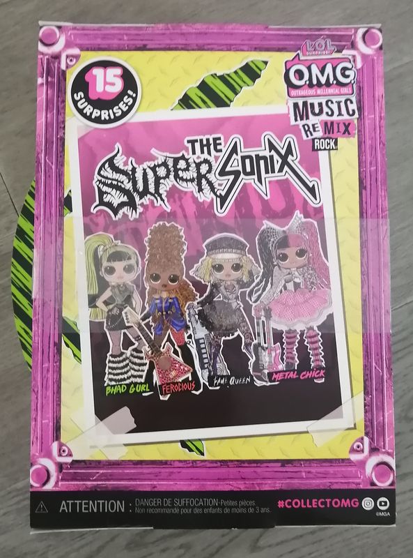 LOL Surprise! OMG Remix Rock Bhad Gurl Fashion Doll with 15 Surprises