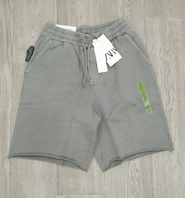 ZARA Men's Cotton Sweat Shorts – Regular Fit – Grey-Green, Pale Yellow and Taupe Options – Sizes S-XL – New ZARA Men's Cotton Sweat Shorts – Regular Fit – Grey-Green, Pale Yellow and Taupe Options – Sizes S-XL – New