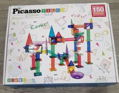 PICASSO TILES 150-Piece Magnetic Marble Run Set (PTG150) – New in Box PICASSO TILES 150-Piece Magnetic Marble Run Set (PTG150) – New in Box