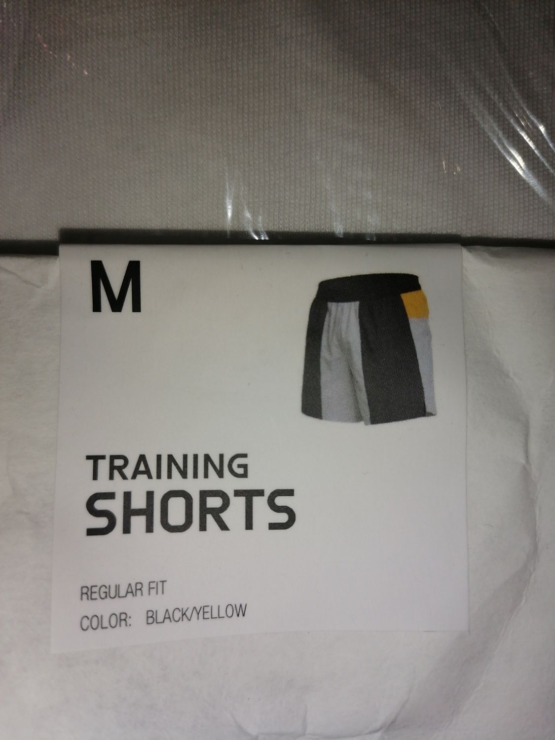 ZARA Athleticz Men's Colour-Block Training Shorts – Regular Fit, Black/Grey &amp; Yellow