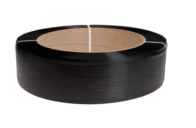 3/4" x 4500' Polypropylene Machine Grade Strapping Roll – Black (8" x 8" Core)