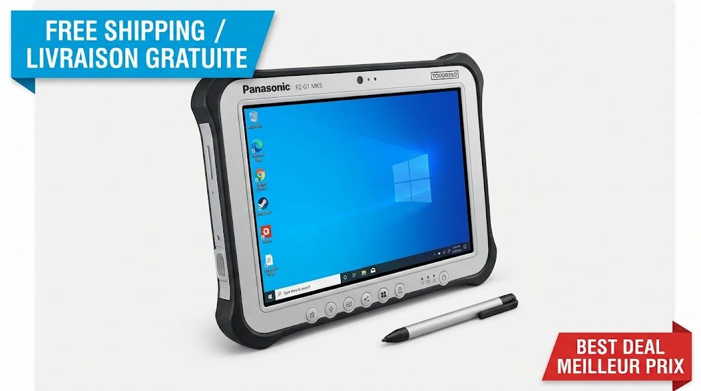 Panasonic Toughpad FZ-G1 MK5 10.1" Rugged Tablet – Intel Core i5-7300U, 8GB RAM, Dedicated GPS (FZ-G1U5614VM)