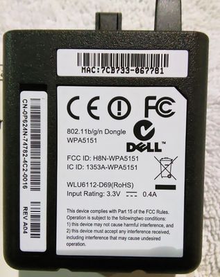 Dell Printer Wireless Module Adapter 802.11bgn | 0P624N | P624N | WPA5151