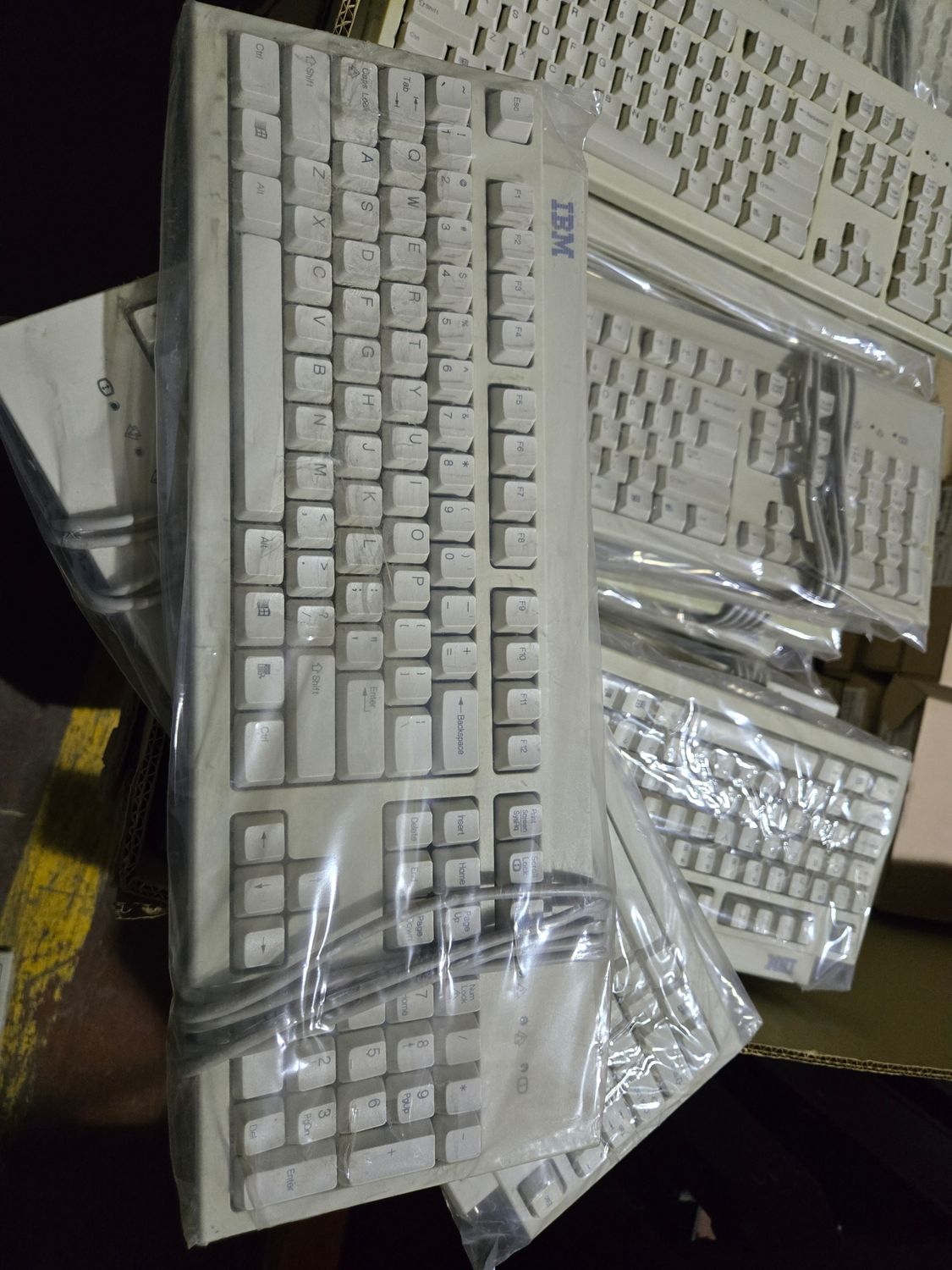 IBM KB-9910 PS/2 Desktop Keyboard Beige Front View