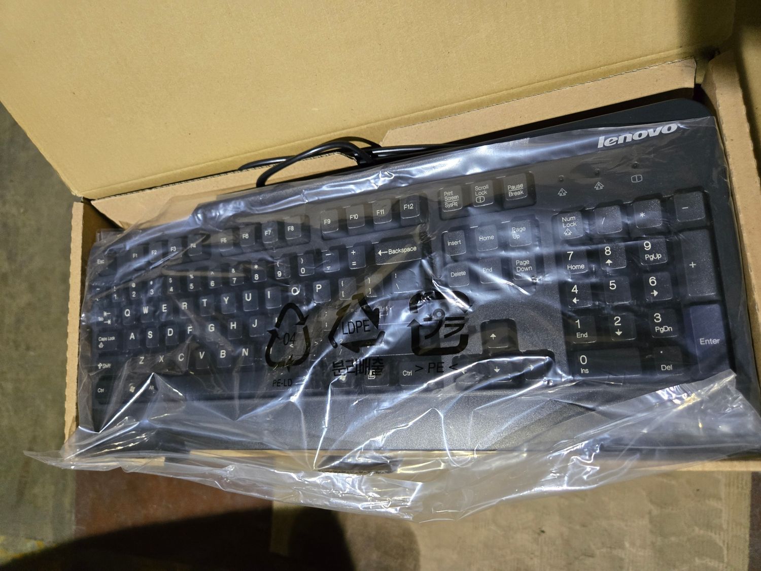 Lenovo KB-0225 Preferred Pro PS/2 Desktop Keyboard (Beige) – Brand New in Box