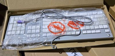 HP PS/2 Desktop Keyboard (Grey/Beige) – Part # 5069-8811 – Brand New in Box