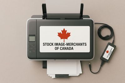Stock image – desktop laser printer