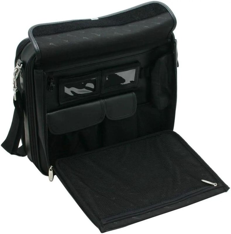 Targus CLN05 Leather Clamshell Laptop Briefcase – Fits laptops up to 15.4" – Black – New / used