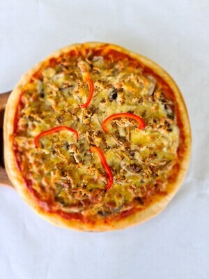 Chicken &amp; Mushroom Pizza