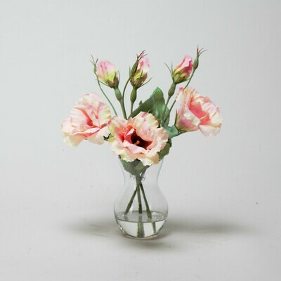Pink Lisianthus in a Pristina vase Pink Lisianthus in a Pristina vase