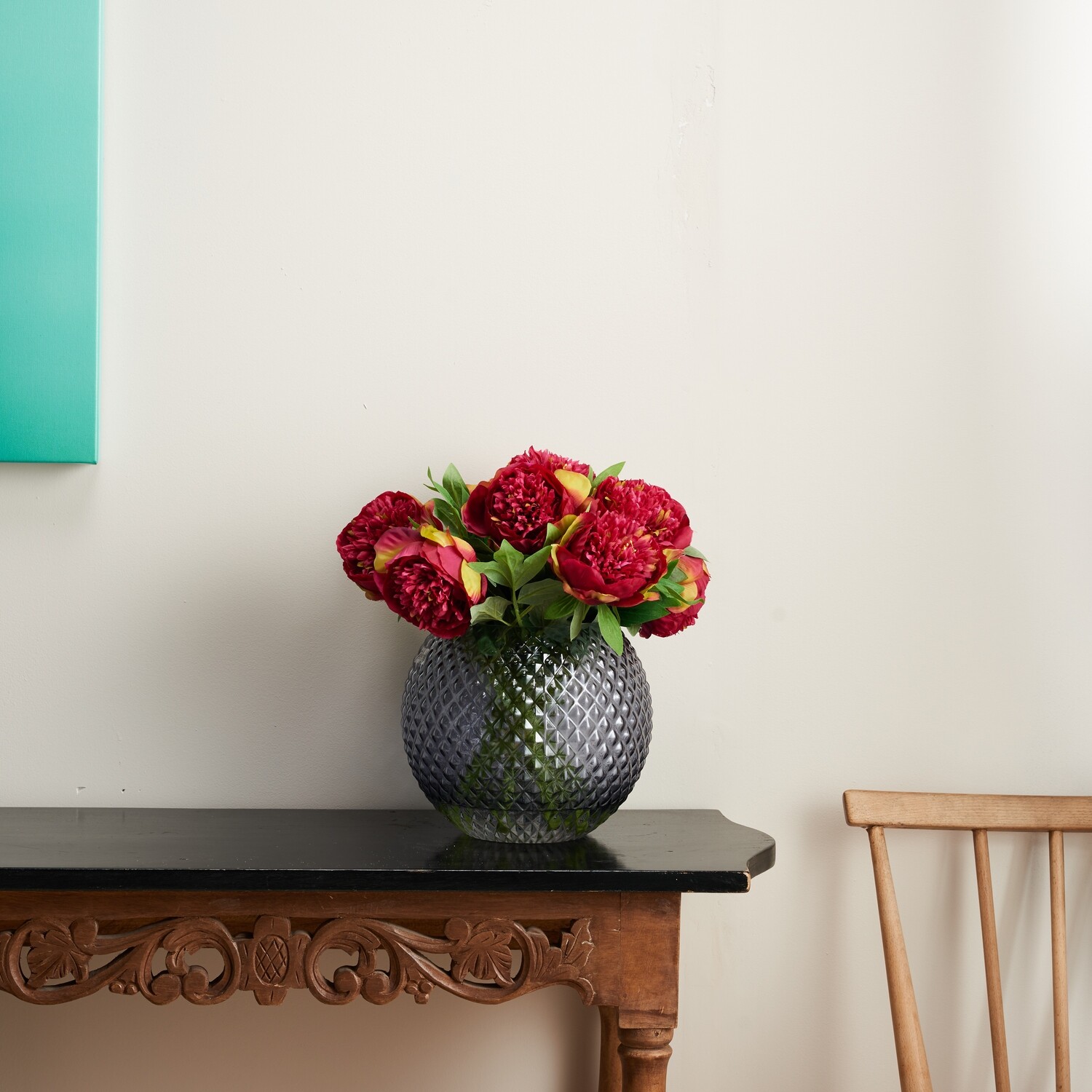 PEONY IN A FISHBOWL- MAGENTA PEONY IN A FISHBOWL- MAGENTA