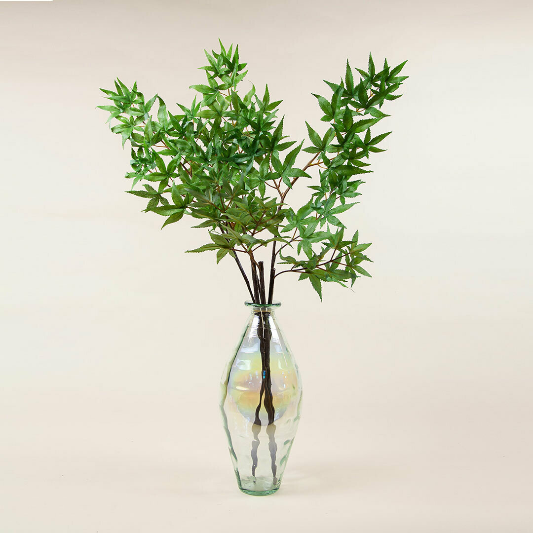 Maple Leaves in Recycled Lustre Vase Maple Leaves in Recycled Lustre Vase