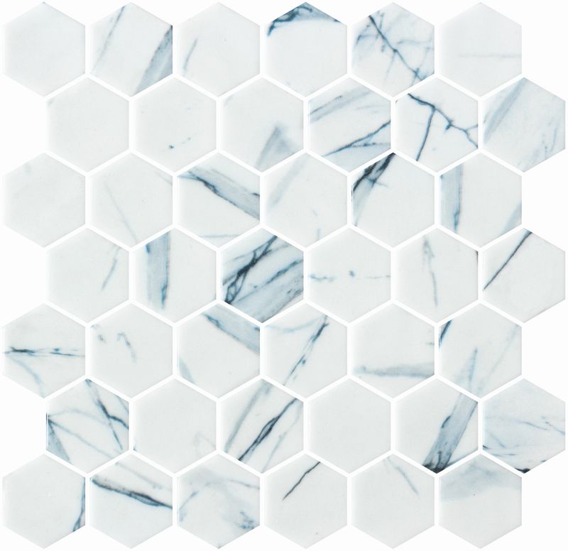 Hex XL Calacatta Blue Matte