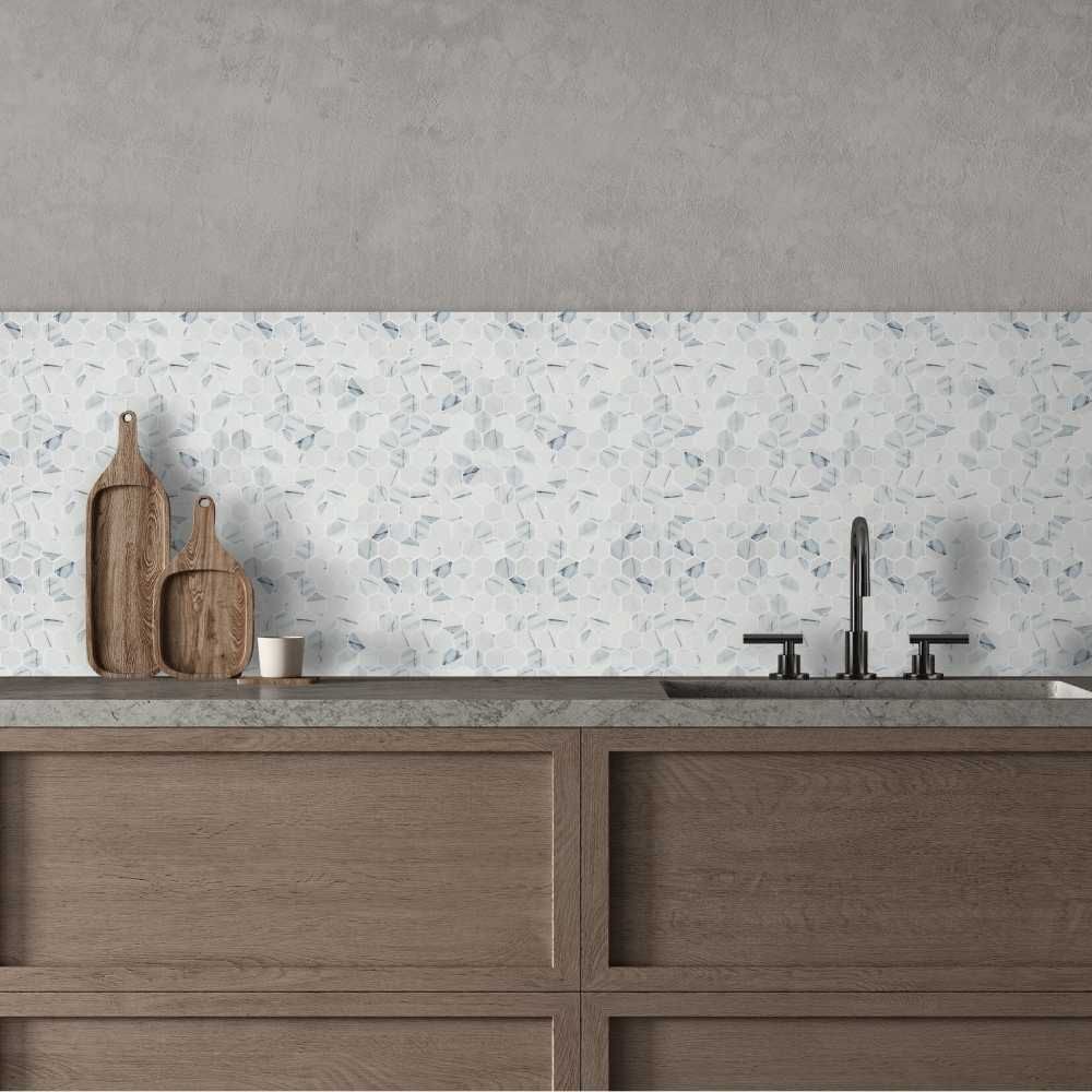 Hex XL Calacatta Blue Matte