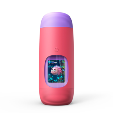 Pink Gululu Interactive water bottle and Health tracker for kids