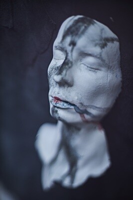 Face with clavicle  // Small sculpture // fwcss-t02