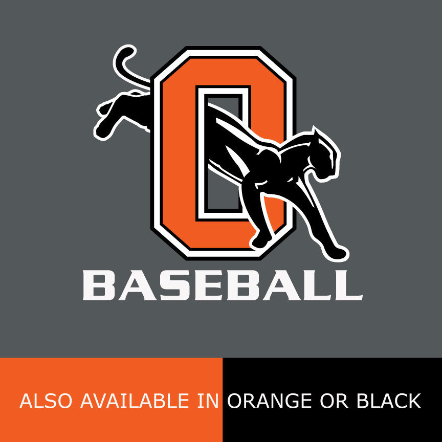 Soft Cotton Tshirt with Orange Baseball Logo