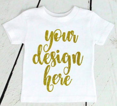 Toddler Glitter Text Tee (2T-5T)
