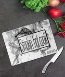 Smokin&#39; Hot Glass Chopping Board