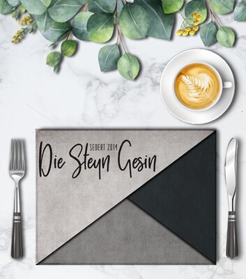 Modern family Placemat Set (4)