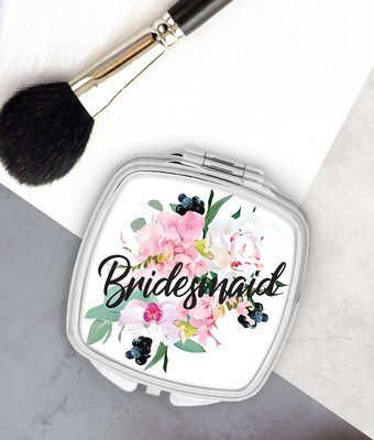 Personalized Bouquet Pocket Mirror
