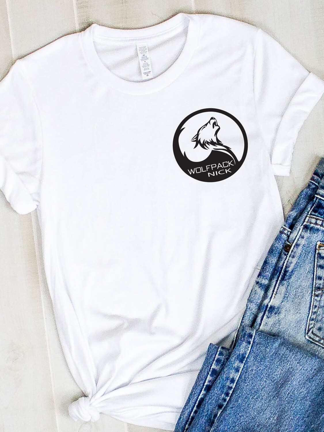 Personalized Wolfpack Logo Groomsman T-shirt