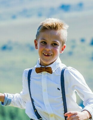 Ring Bearer Leather Bow Ties