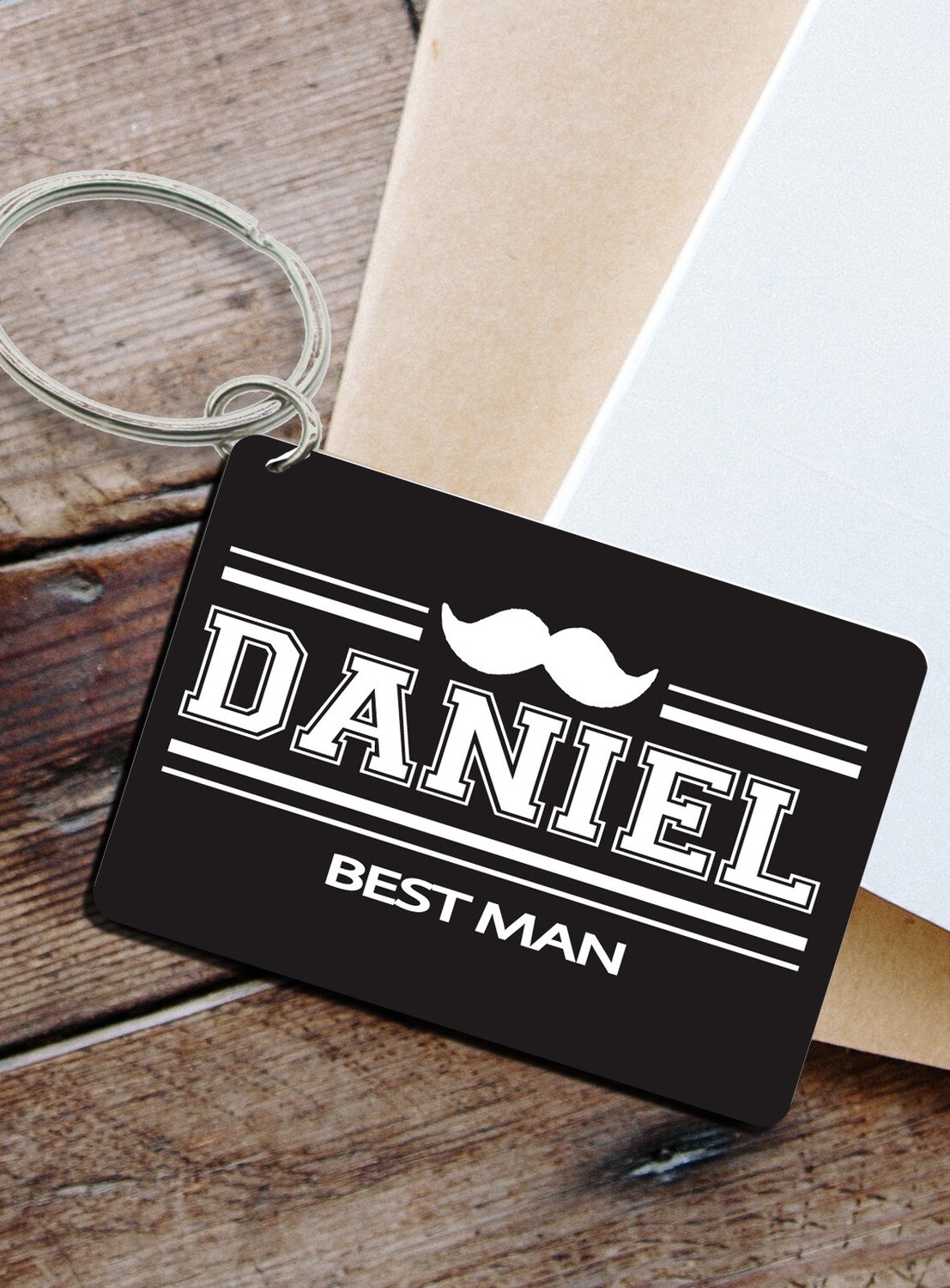 Personalized Best Man Keyring