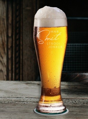 Personalized Surname Beer Glass