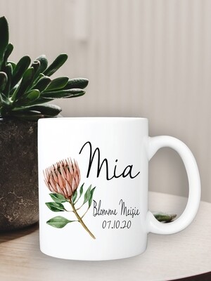 Personalized Protea Bridesmaid Mug