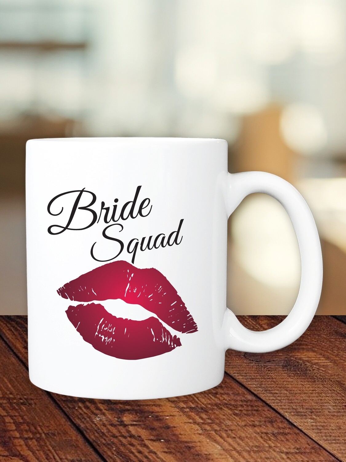 Personalized Lips Bridesmaid Mug