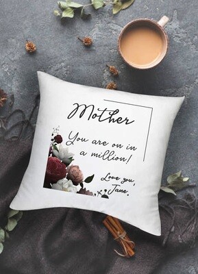 Personalized Floral Scatter Cushion