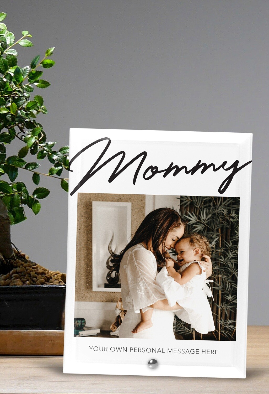 Personalized Mommy Photo Glass Tile