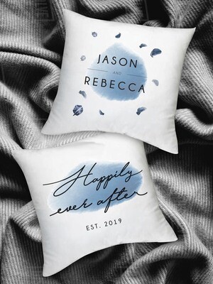 Personalized Happily Ever After Kneel Cushions