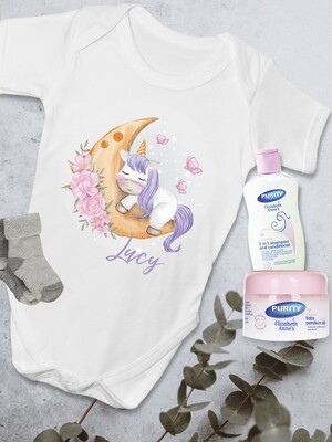 Personalized Unicorn Baby Vest