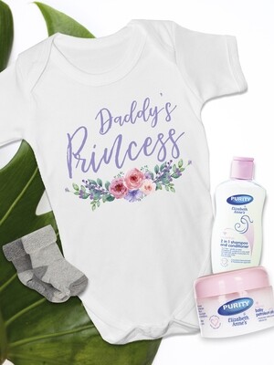 Personalized Floral Baby Vest