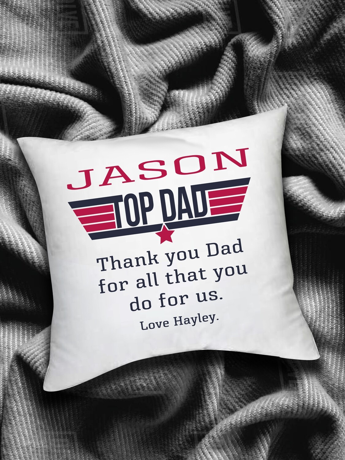 Personalized Top Dad Scatter Cushion