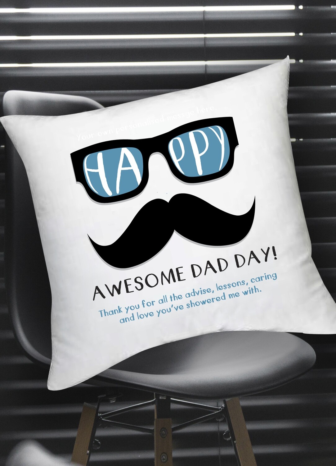 Personalized Hipster Scatter Cushion