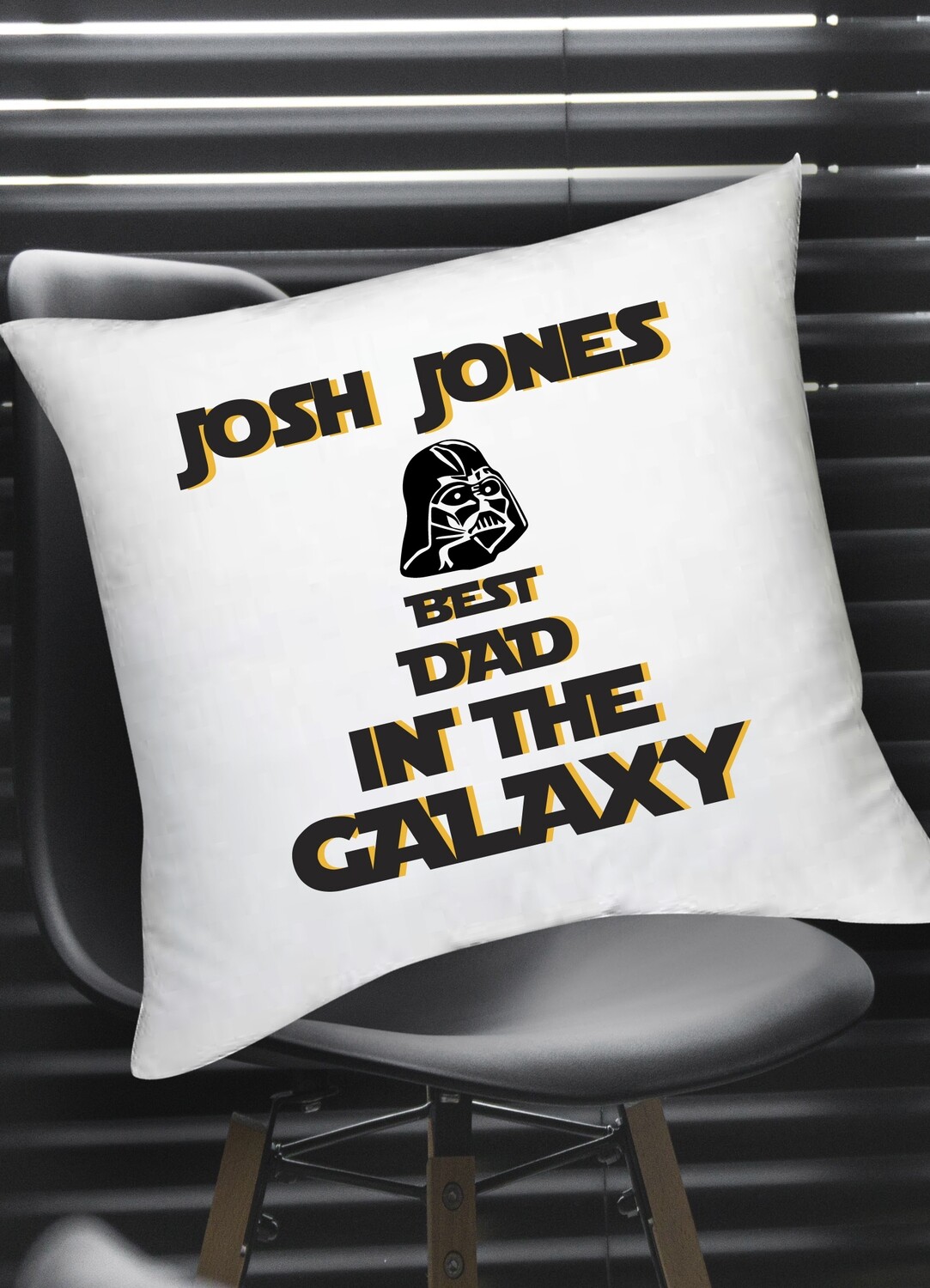 Personalized Best Dad in the Galaxy Scatter Cushion